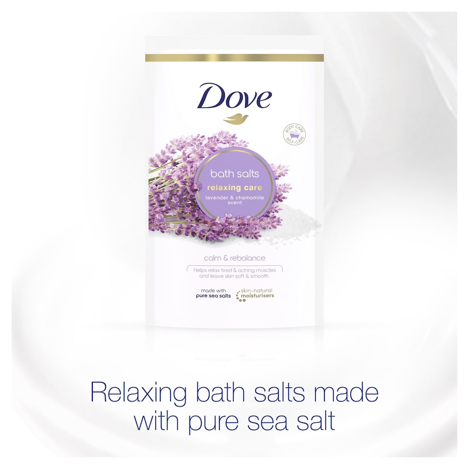 image 1 of Dove Relaxing Care Lavender & Chamomile Bath Salts 900g