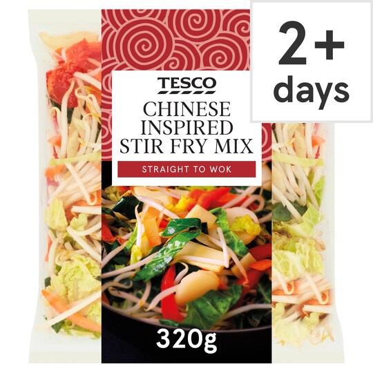Tesco Chinese Inspired Stir Fry Mix 320G Tesco Groceries