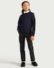 image 1 of F&F School Unisex 2-Pack Cotton Rich Sweatshirts in Navy