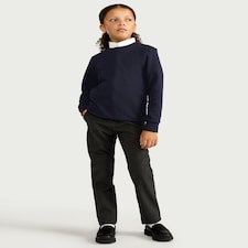 F&F School Unisex 2-Pack Cotton Rich Sweatshirts in Navy