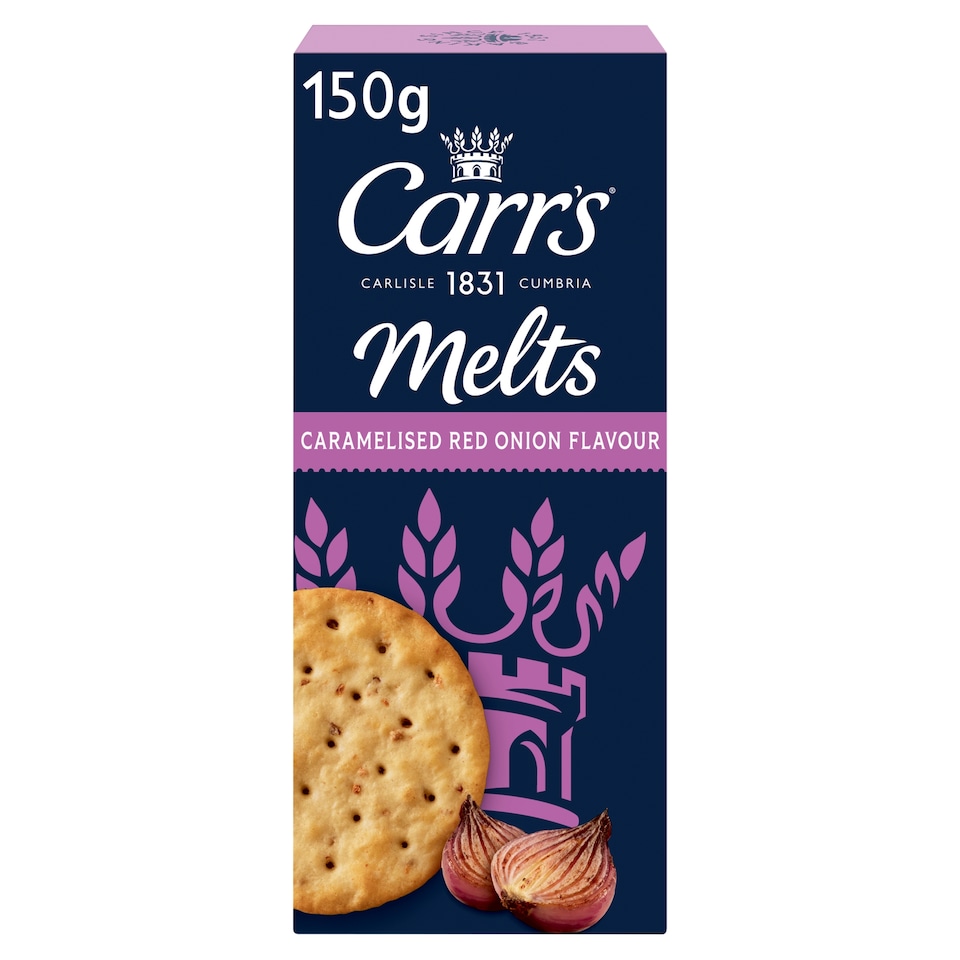 image 1 of Carr's Melts Wheaten Biscuits Caramelised Red Onion Flavour 150g