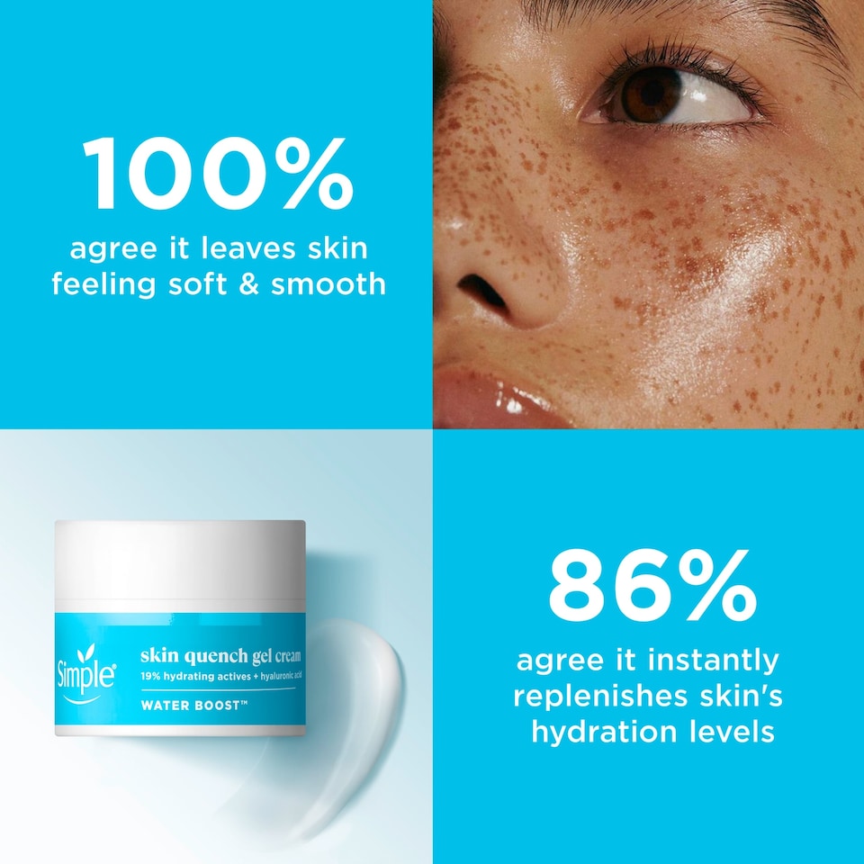 image 1 of Simple Water Boost Skin Quench Gel Cream Moisturiser 50ml