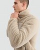 image 1 of F&F Pocket Front Zip Up Fleece Jacket in Cream