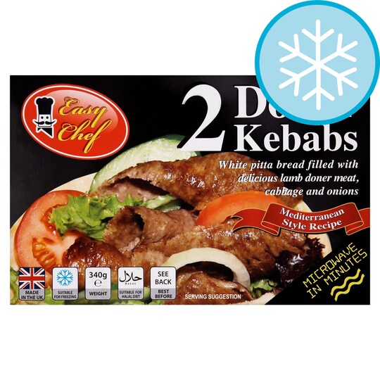 Easy Chef Doner Kebabs 2S 340G Tesco Groceries