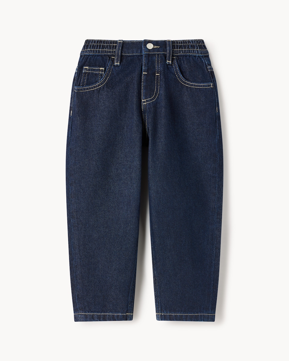image 1 of F&F Boys Pure Cotton Jeans in Navy