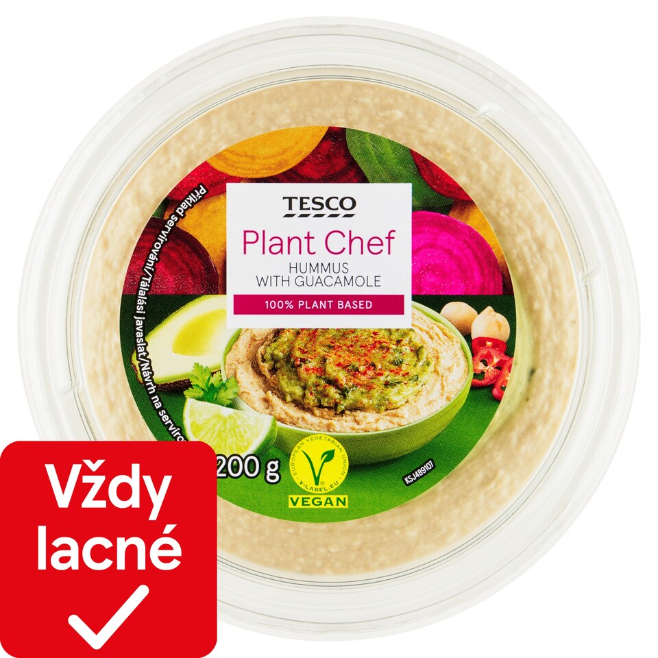 Tesco Plant Chef Hummus with Guacamole 200 g