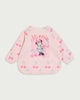 image 1 of Disney Minnie Mouse Long Sleeved Bib in Pink