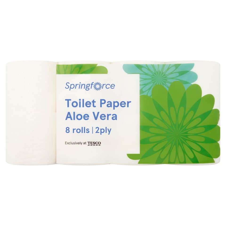 Springforce toalett papír aloe vera illattal 2 rétegű 8 tekercs