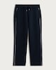 image 4 of F&F Cotton Rich Regular Fit Contrast Piping Joggers in Navy