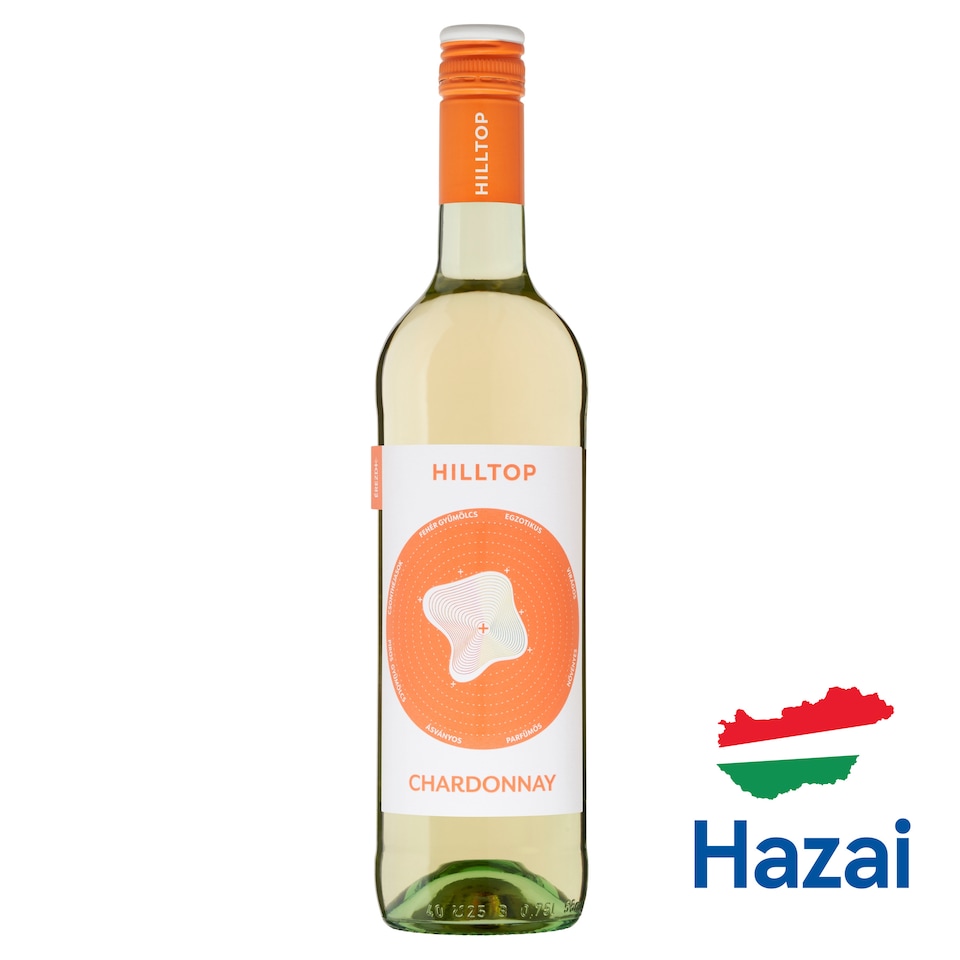 Hilltop Neszmélyi Chardonnay száraz fehérbor 11,5% 75 cl  1. kép
