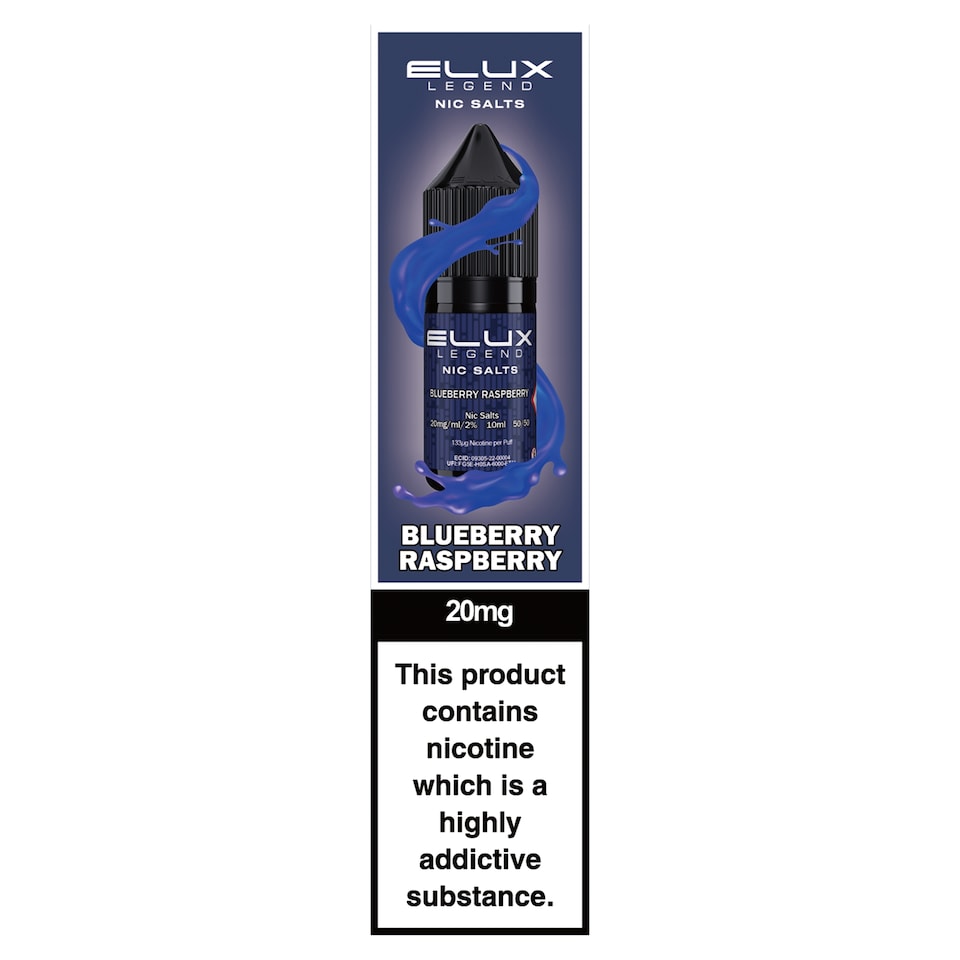Elux Legend Nic Salts Blueberry Raspberry 20Mg/10ml