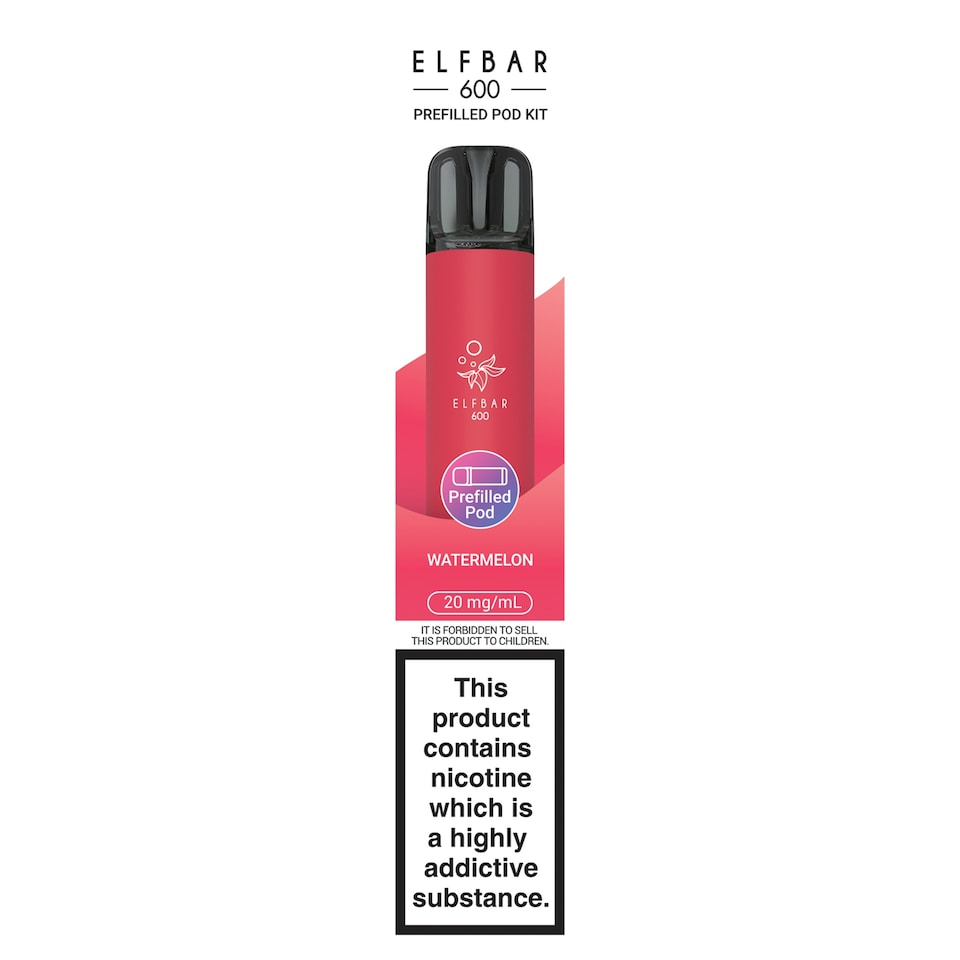Elf Bar 600 Refillable Kit Watermelon 20mg/ml 2ml