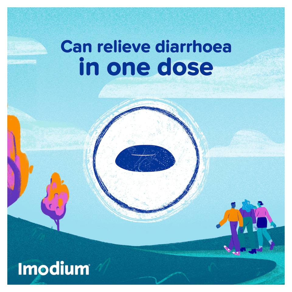 image 1 of Imodium Instants For On-the-go Diarrhoea Relief Tablets 12s