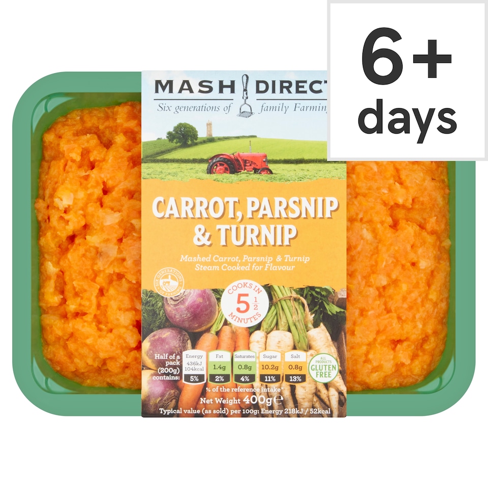 Mash Direct Carrot Parsnip & Turnip 380G