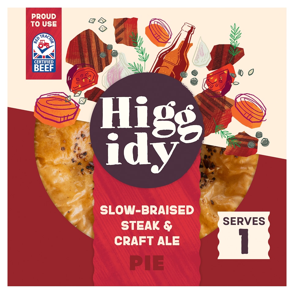 image 1 of Higgidy Slow-Braised Steak & Craft Ale Pie 200g