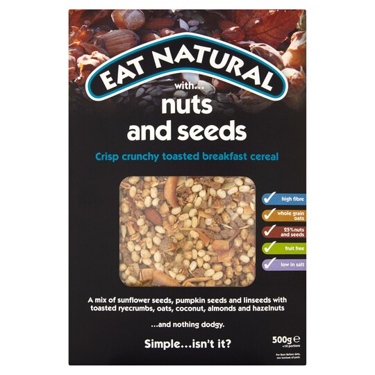 Eat Natural Crunchy Nuts With Nuts 500G Tesco Groceries