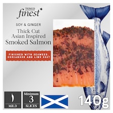 Tesco Finest Thick Cut Asian Inspired Smoked Salmon 140g