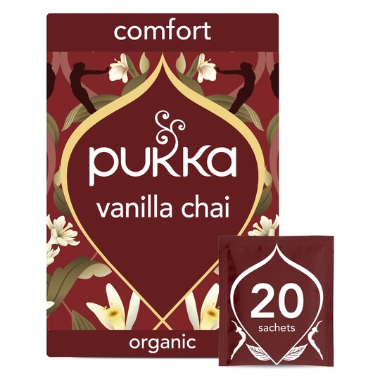 Pukka Organic Vanilla Chai Tea 20 Herbal Tea Bags 40g