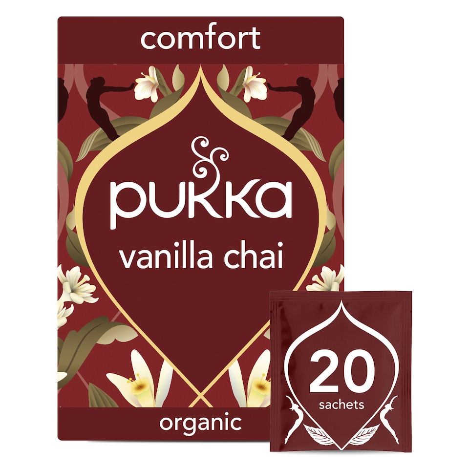 image 1 of Pukka Organic Vanilla Chai Tea 20 Herbal Tea Bags 40g
