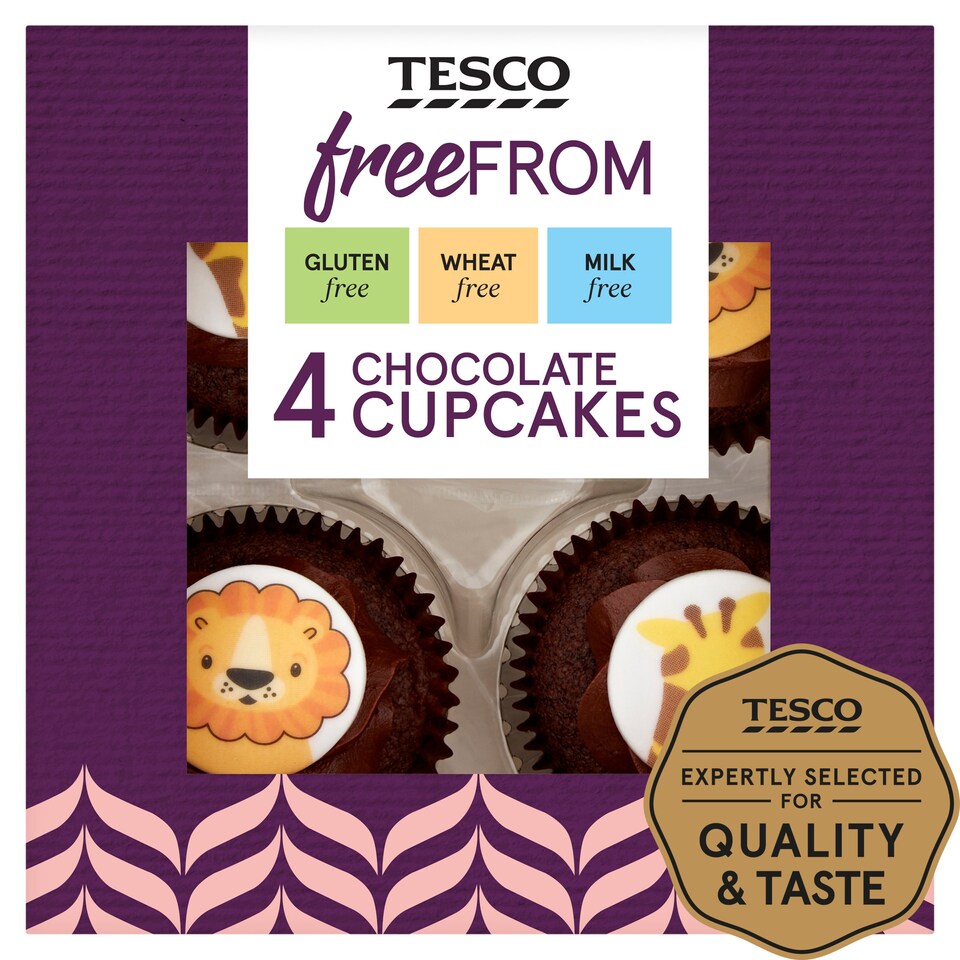 Tesco Free From Chocolate Cupcakes 4 Pack