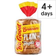 Brennans 6 Be Good Plain Bagels 270g