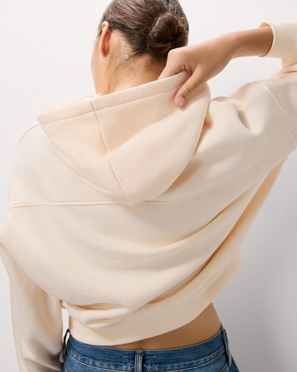 image 1 of F&F Cotton Rich Oversized Fit Hoodie in Cream