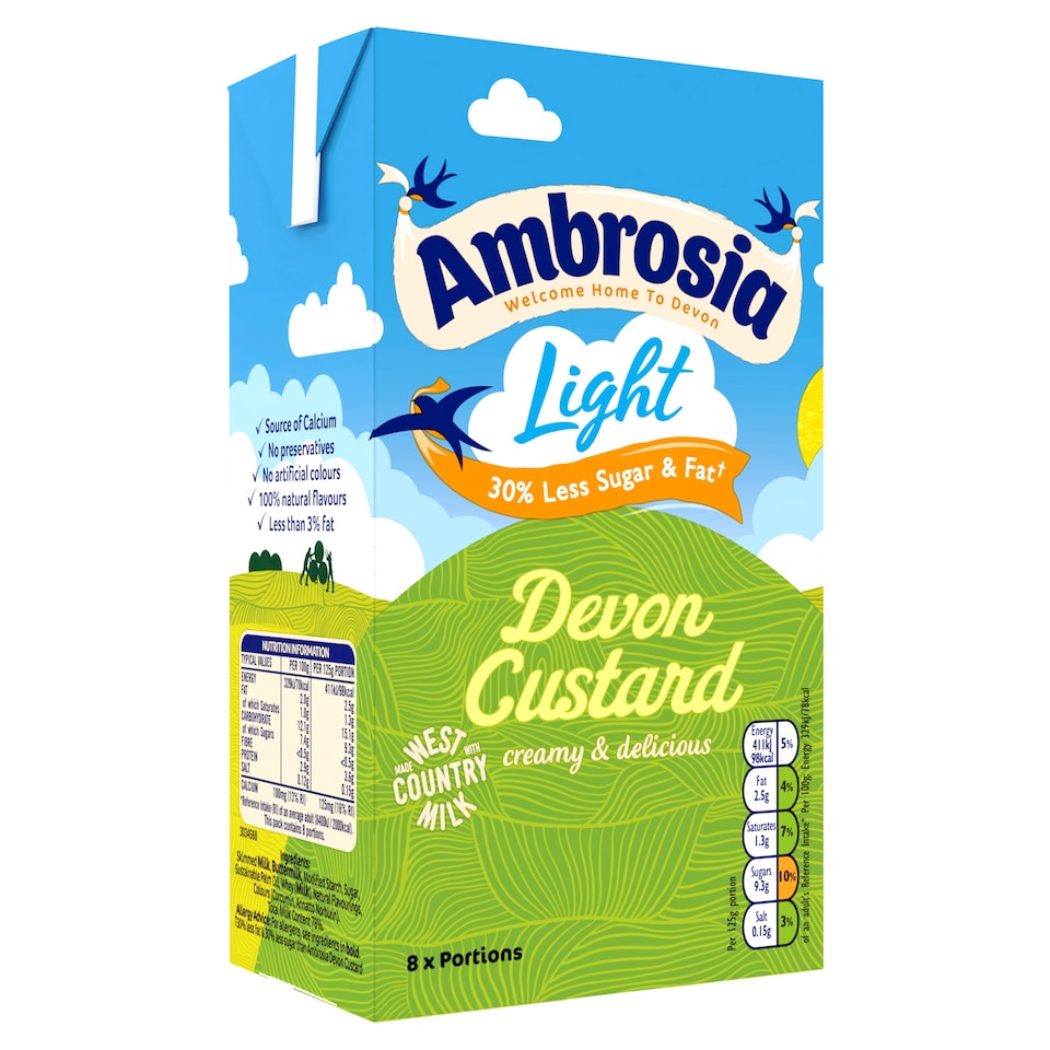 image 1 of Ambrosia Light Devon Custard 1 Kilograms