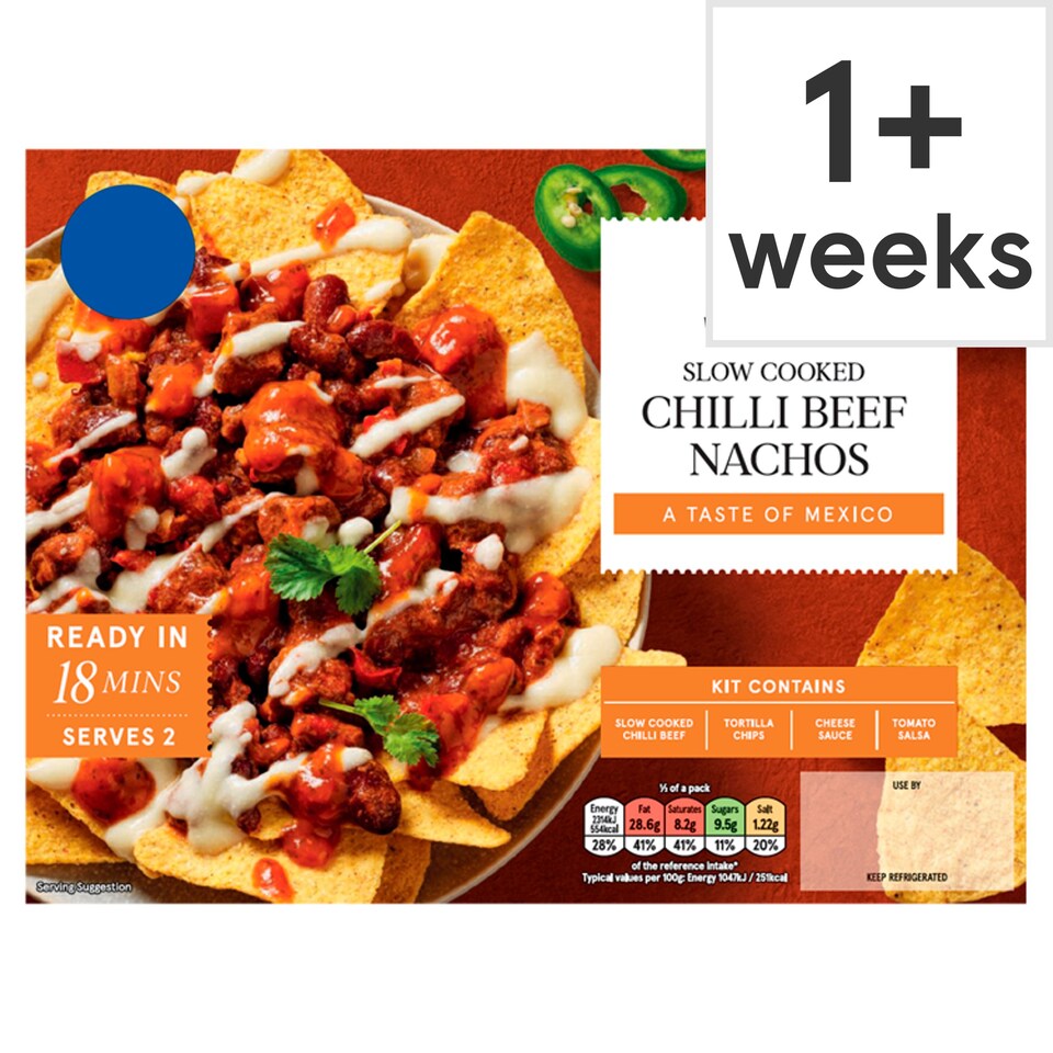 Tesco Slow Cooked Chilli Beef Nachos 520g Tesco Groceries