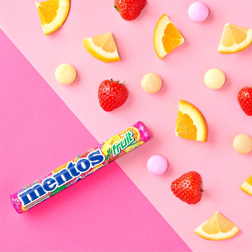 image 1 of Mentos Fruit Che Wy Sweets 5 X 38 G