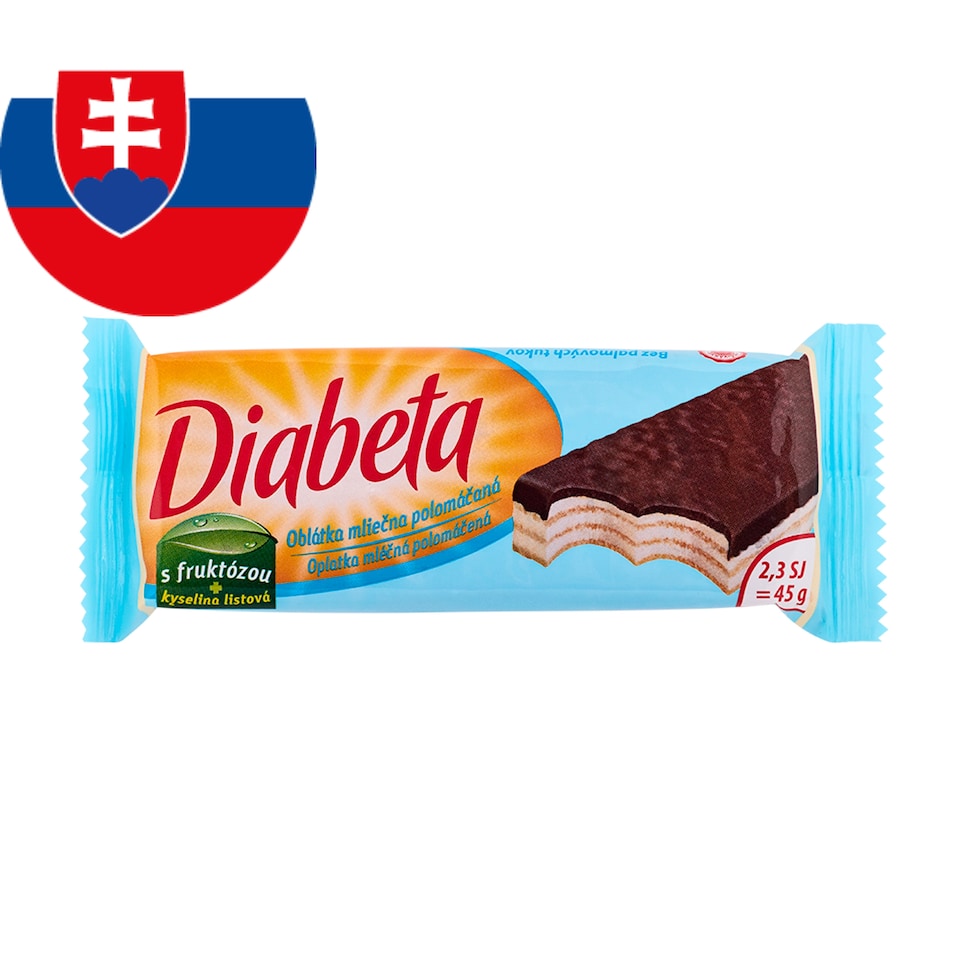 Diabeta oblátka mliečna polomáčaná