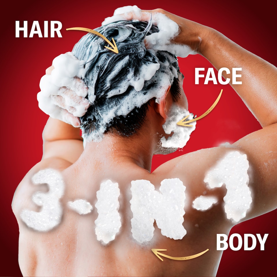 image 1 of Old Spice Night Panther Men’s Shower Gel & Shampoo 400ml Multi-Use 3-in-1 Hair-Face-Body Wash