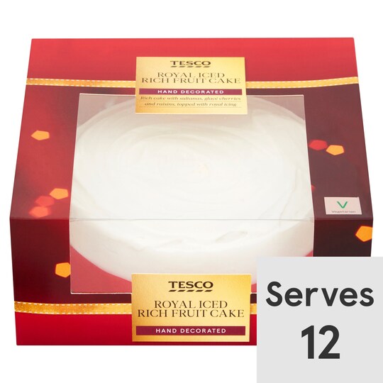 Tesco Royal Iced Fruit Cake 907G Tesco Groceries