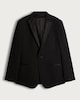 image 4 of F&F Single Button Tailored Fit Tuxedo Jacket in Black