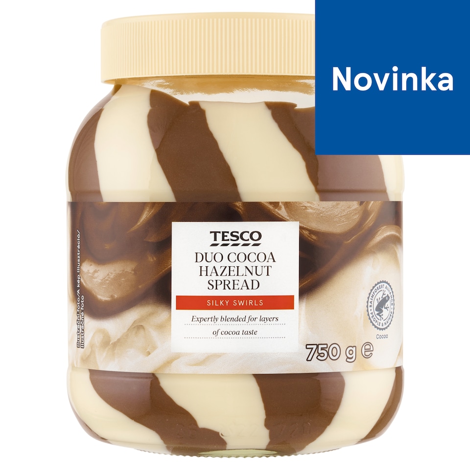 Tesco Kakaovo-lieskovooriešková a mliečna nátierka 750 g