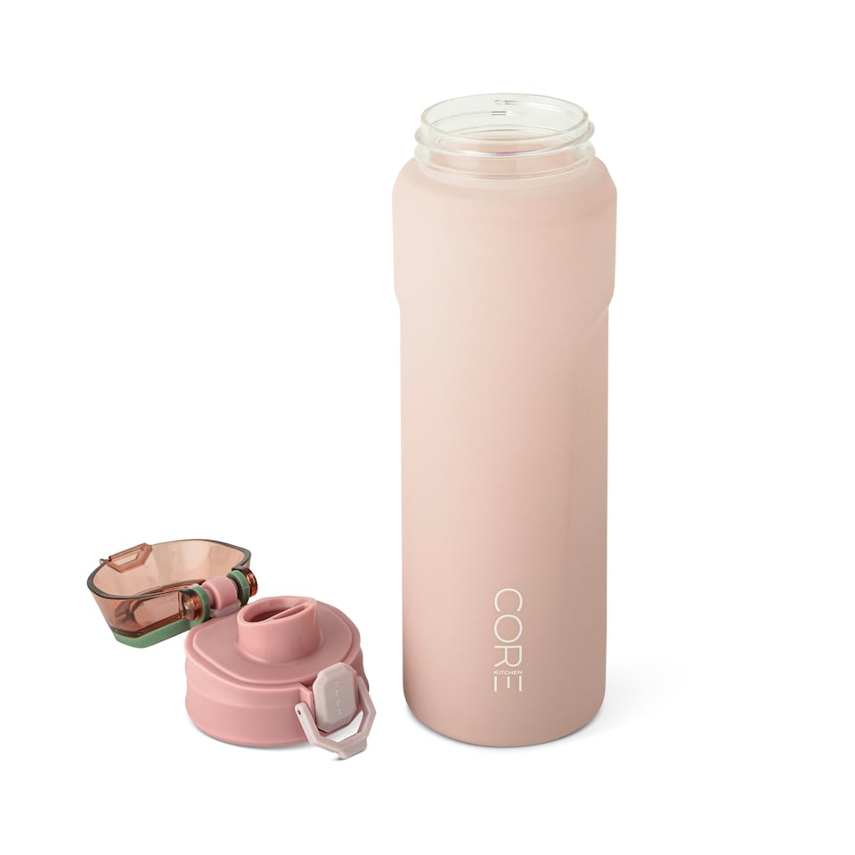 image 1 of Core Kitchen Pink Pinnacle Dual Function Water Bottle 1L