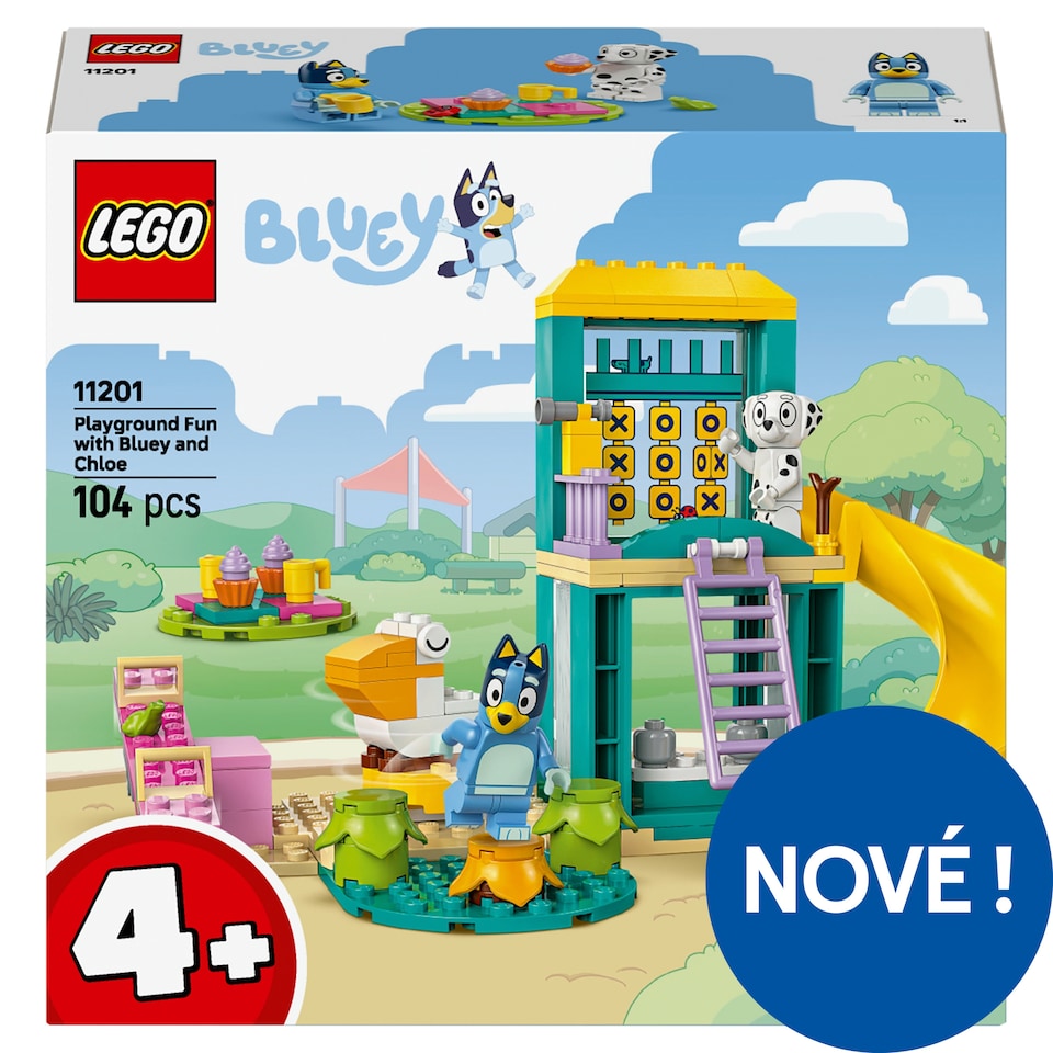Obrázek 1 pro produkt LEGO Bluey 11201 Bluey, Chloe a zábava na hřišti