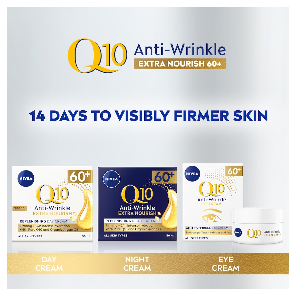image 1 of NIVEA Q10 Power Anti Wrinkle 60+ Eye Cream 20ml