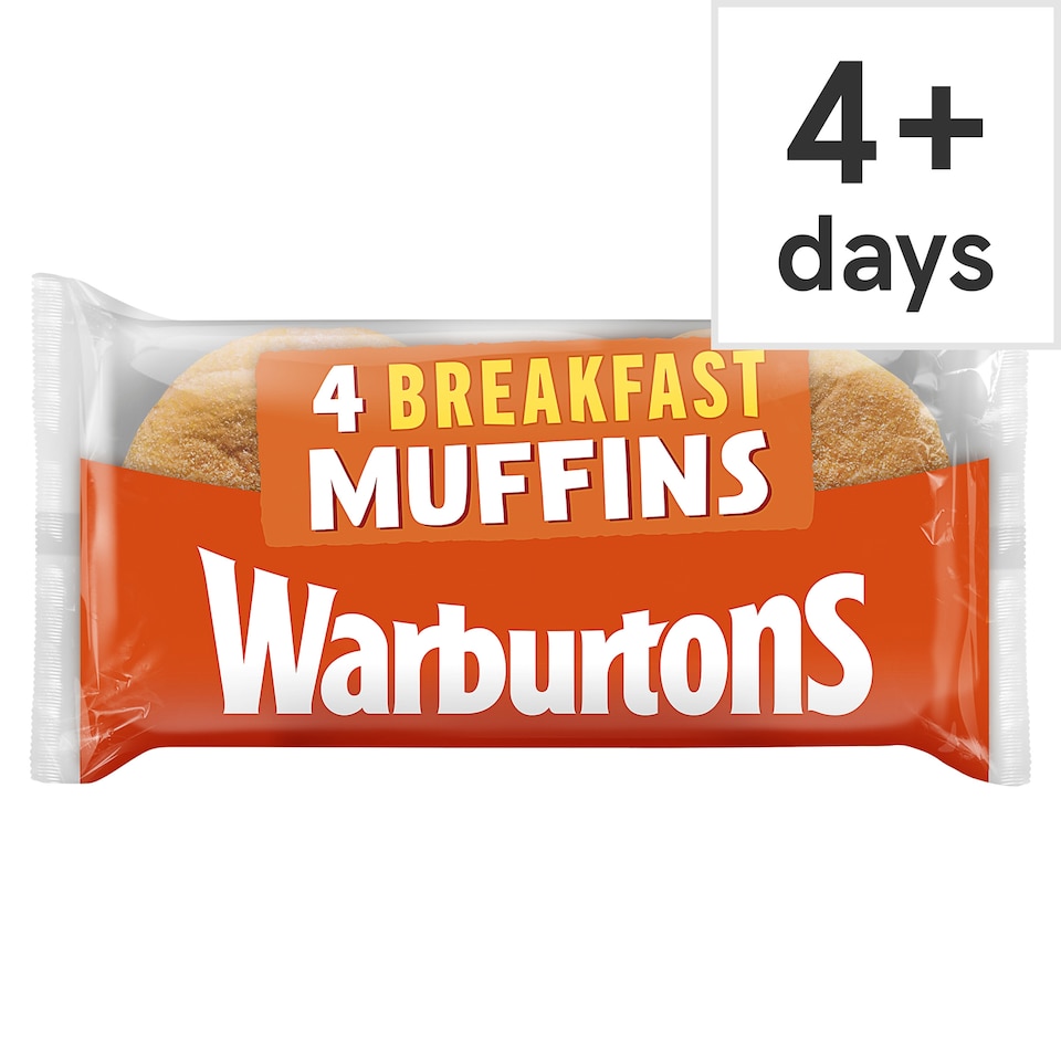 image 1 of Warburtons Toasting Breakfast Muffins 4 Pack