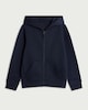 image 4 of F&F School Girls Cotton Rich Zip Up Hoodie in Navy