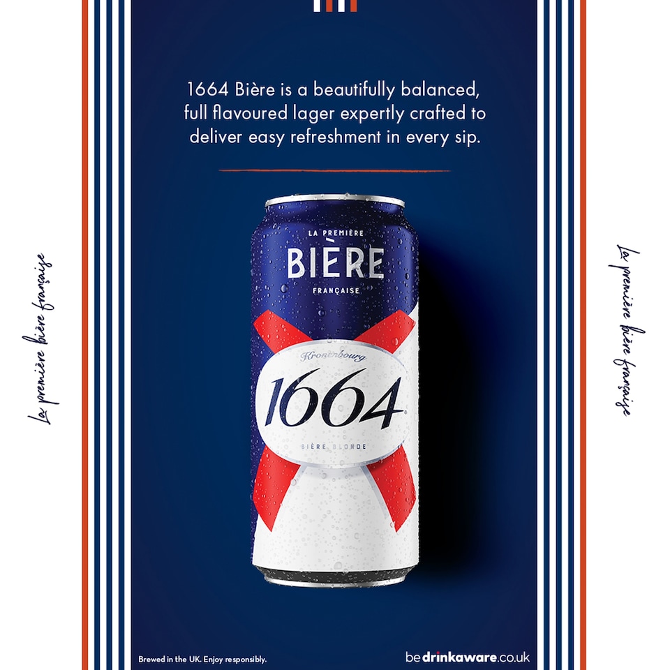 image 1 of Kronenbourg 1664 Lager Beer Can 15x440ml