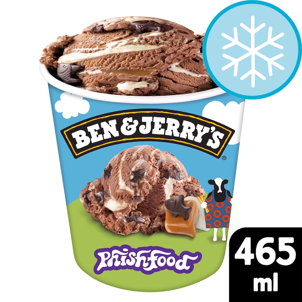 image 1 of Ben & Jerry's Phish Food Chocolate & Marshmallow Ice Cream Tub 465ml