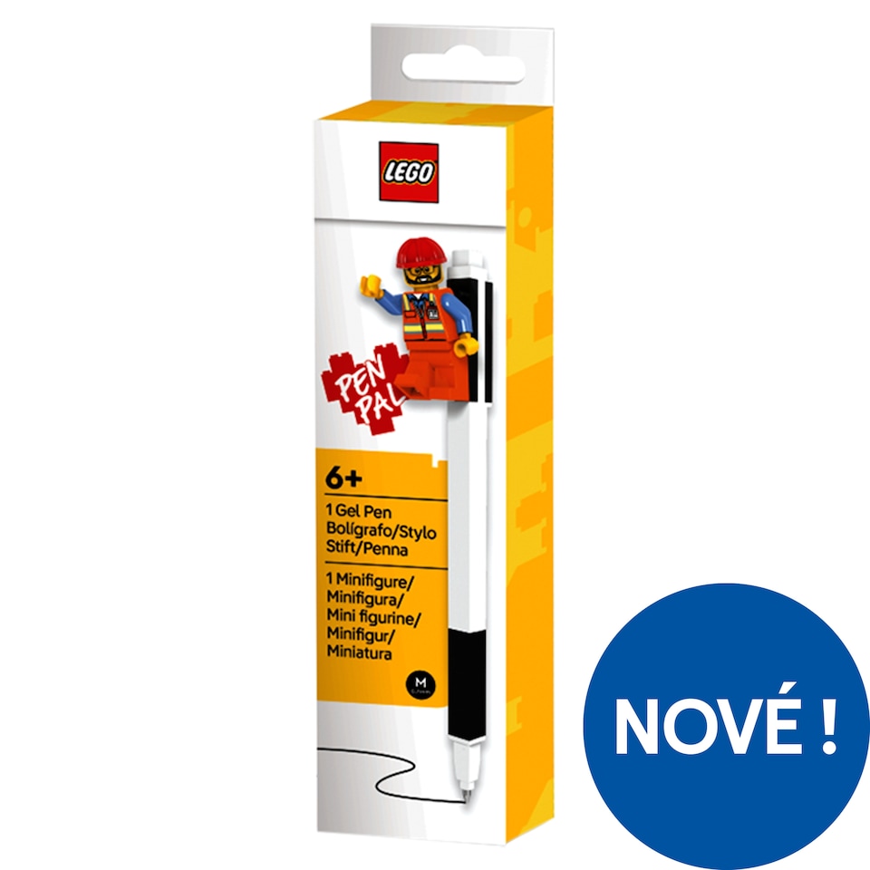 image 1 of Lego 2.0 Black Gel Pen with Minifigure