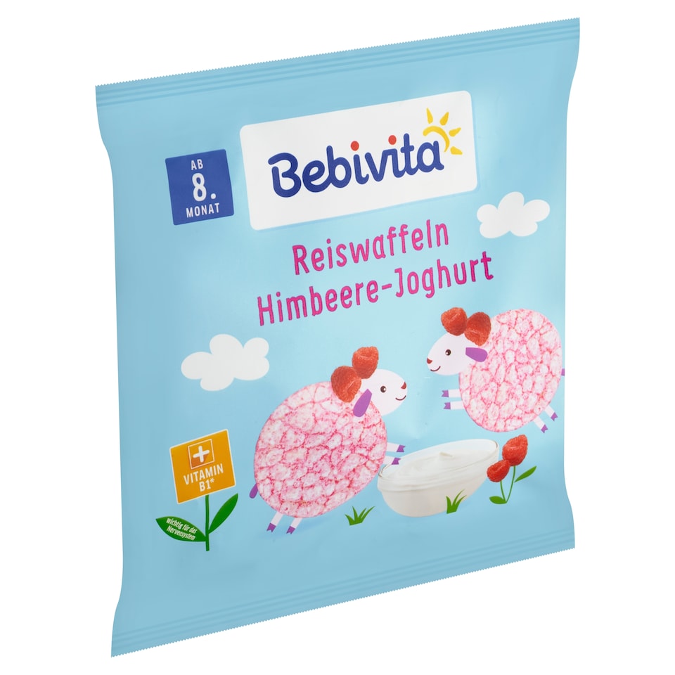 Bebivita Rýžové oplatky maliny a jogurt 30g