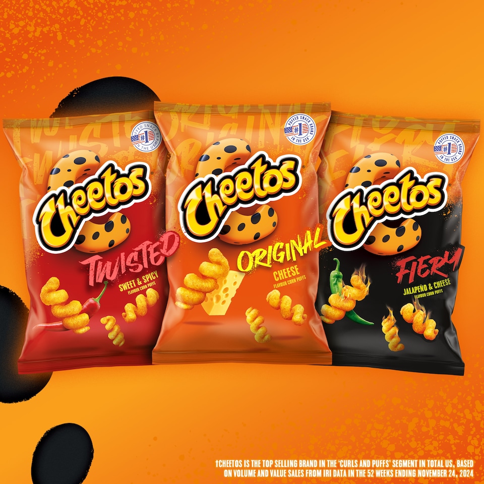 image 1 of Cheetos Twisted Original Cheese Sharing Bag Crisps 125g