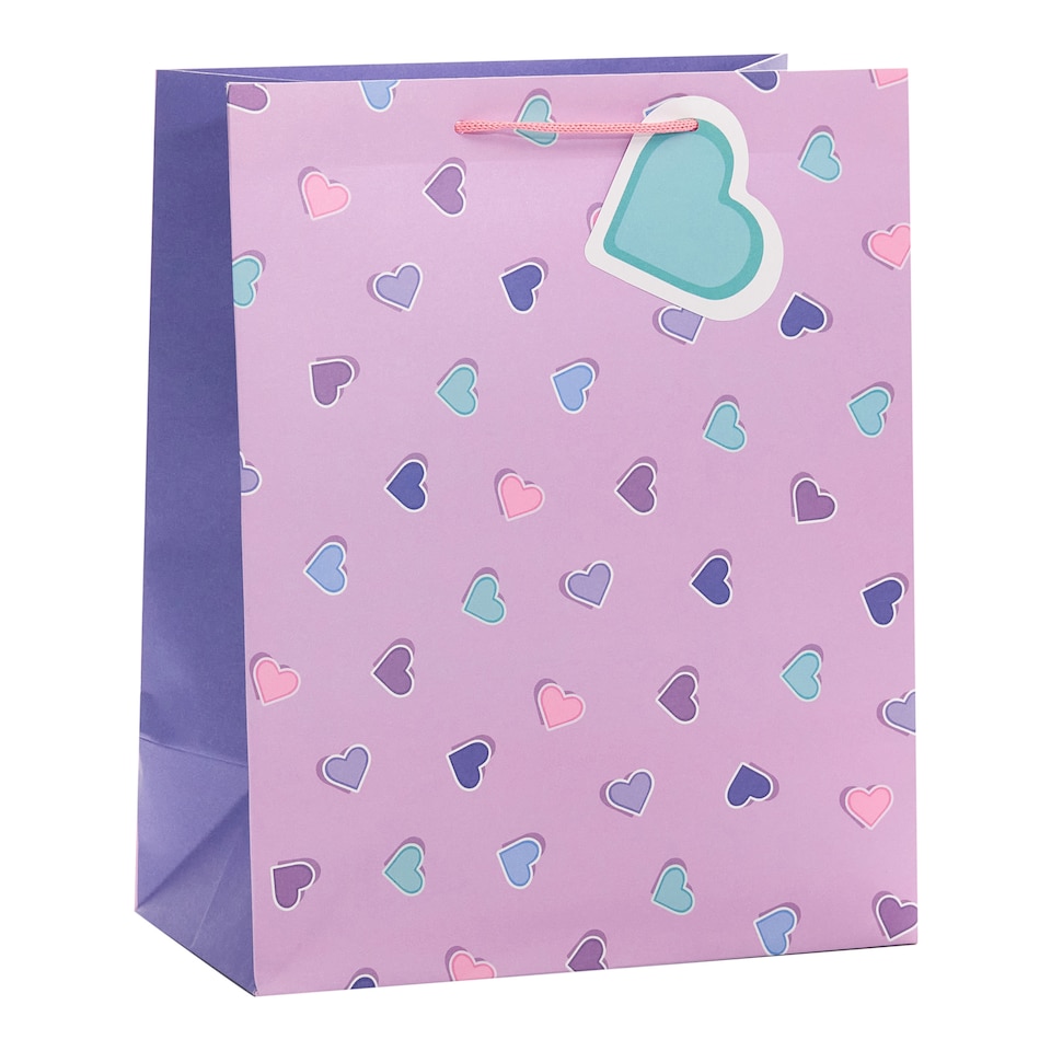 Tesco Purple Hearts Large Bag