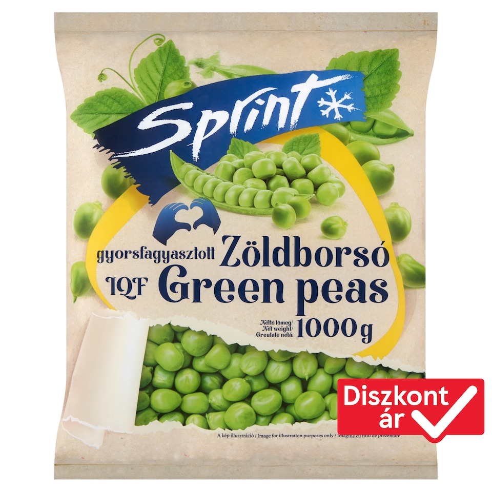 Sprint Quick-Frozen Green Peas 1000 g