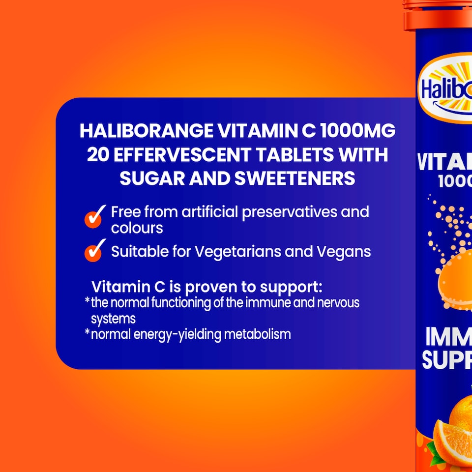 image 1 of Haliborange Effervescent Vitamin C Tablets - Orange Flavour 20s