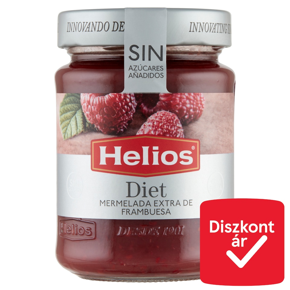Helios málna extradzsem édesítőszerrel 280 g  1. kép