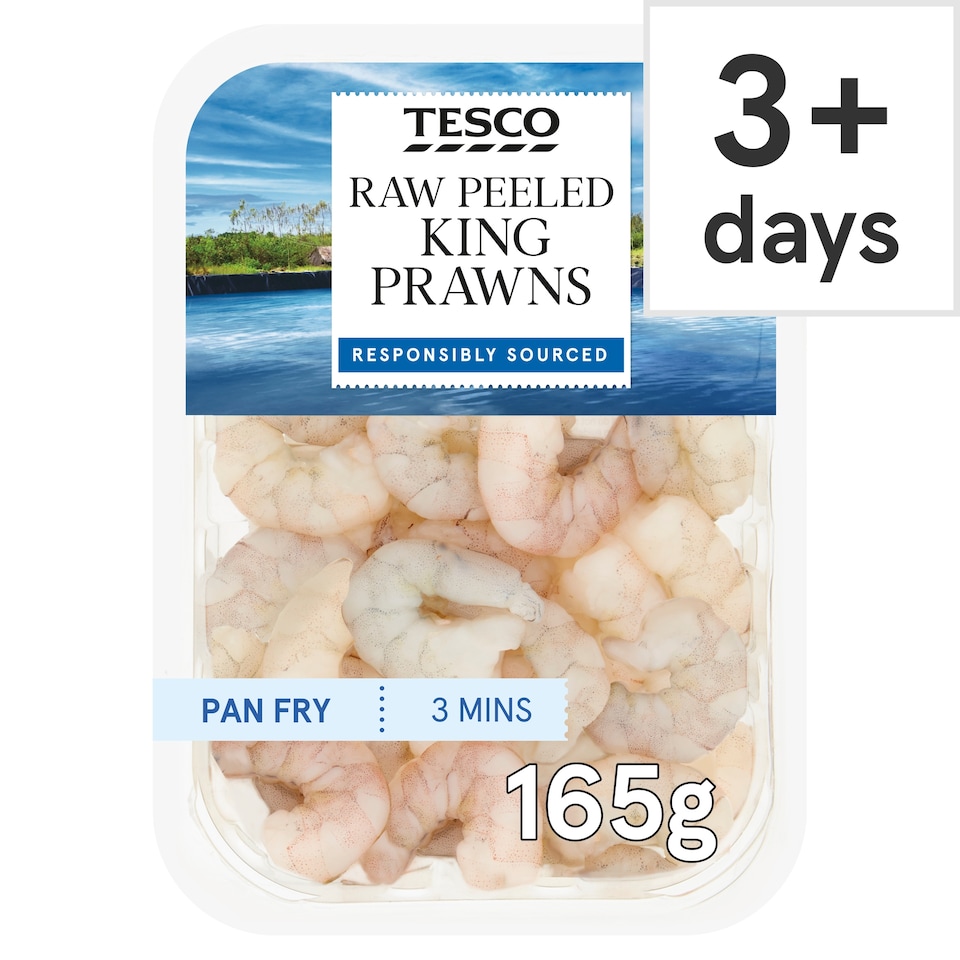 Tesco Raw King Prawns 165G