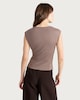 image 3 of F&F Polyamide Sleeveless Top in Chocolate